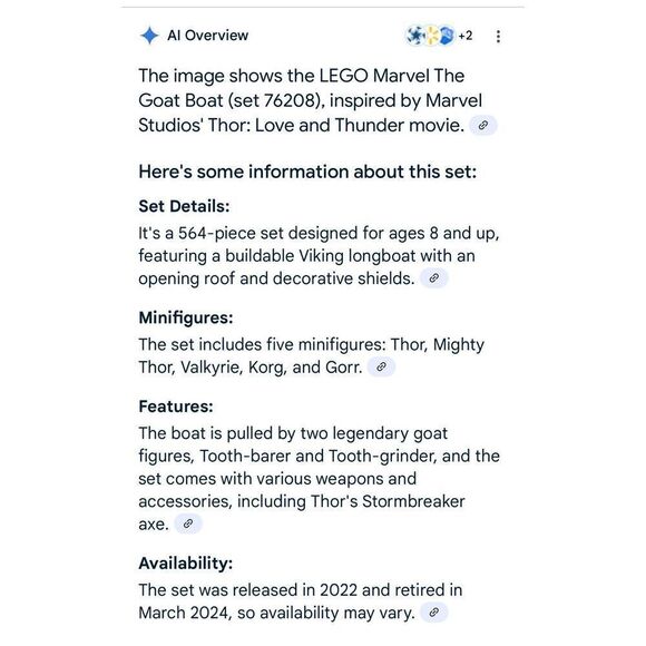 Lego Marvel Thor Love and Thunder The Goat Boat - Picture 3 of 3